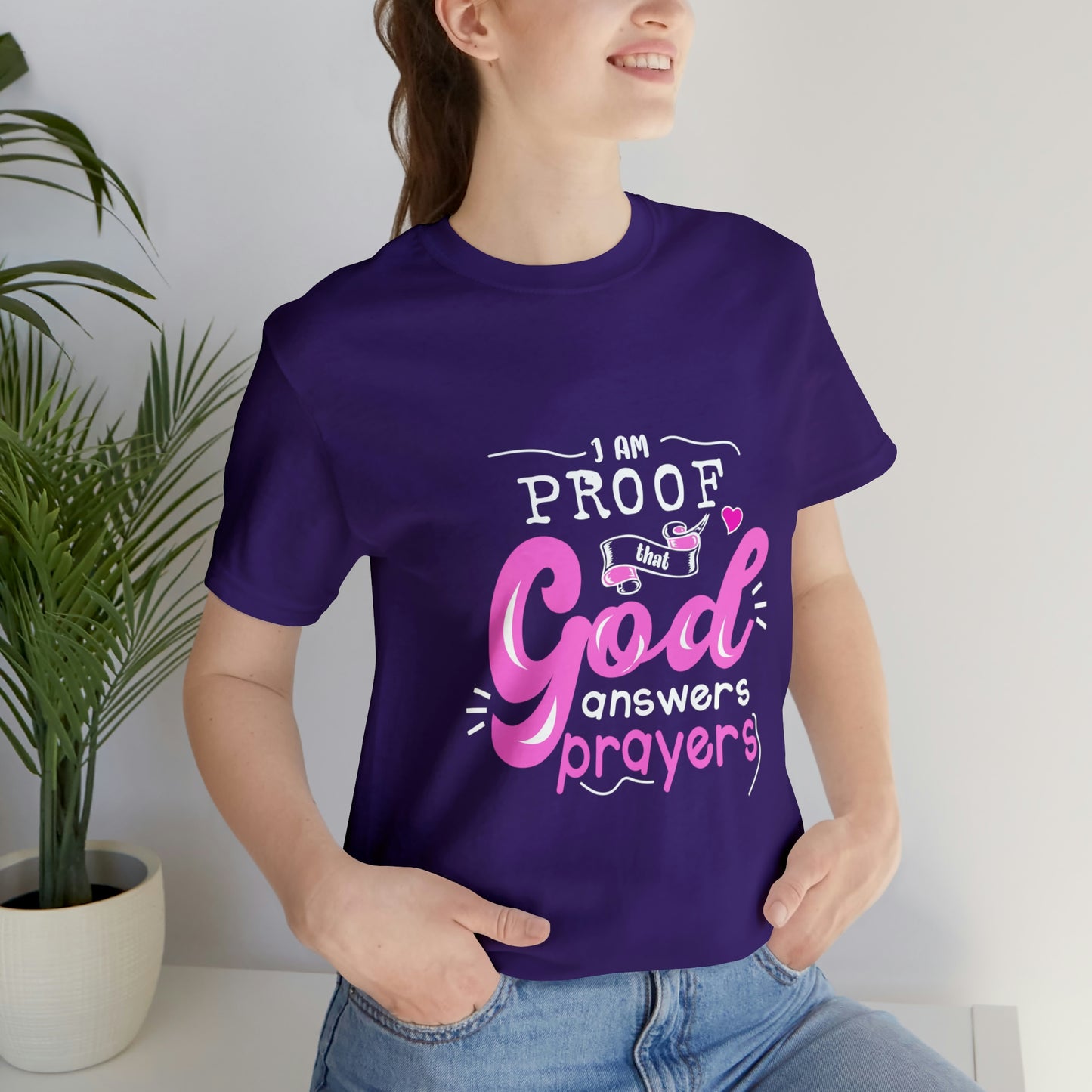 I AM PROOF Unisex Jersey Short Sleeve Tee