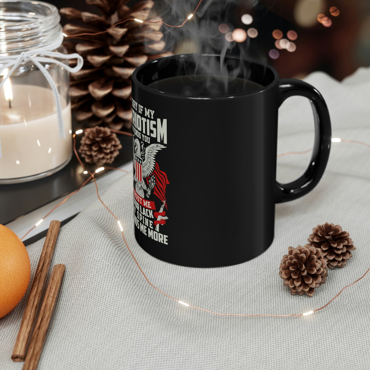 PATRIOTISM 11oz Black Mug