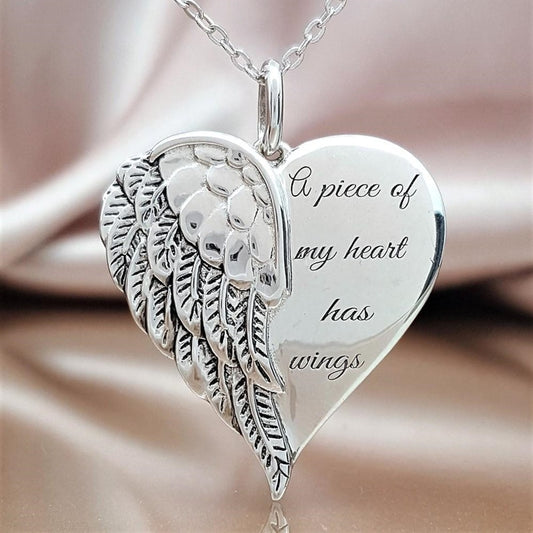 Angel's Wing Pendant Necklace
