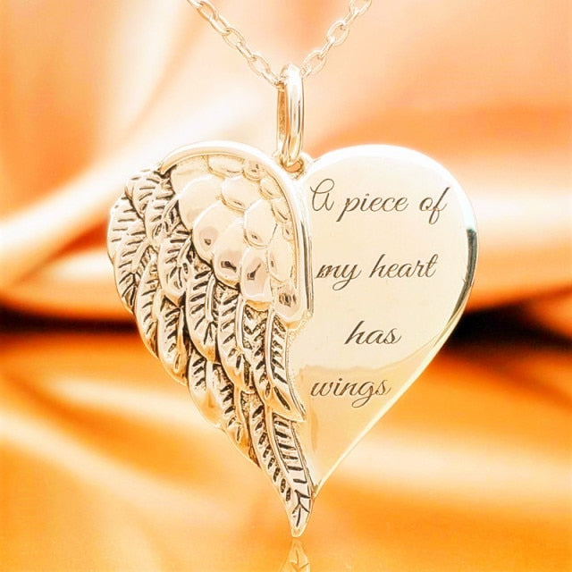 Angel's Wing Pendant Necklace