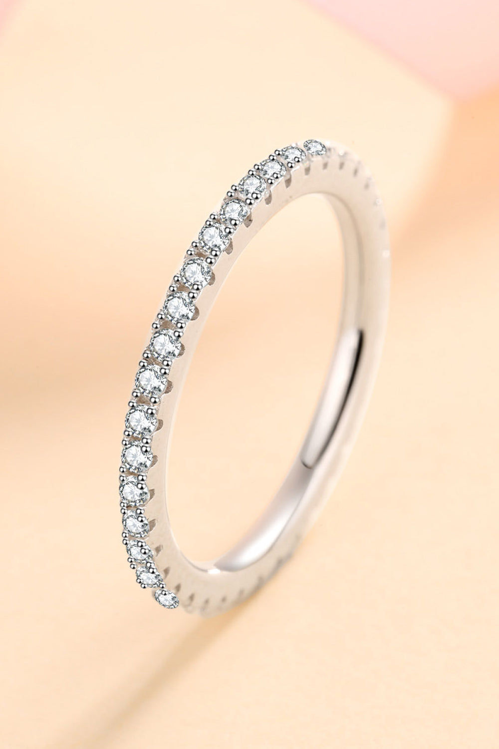 "Curious Time" 925 Sterling Silver Moissanite Ring
