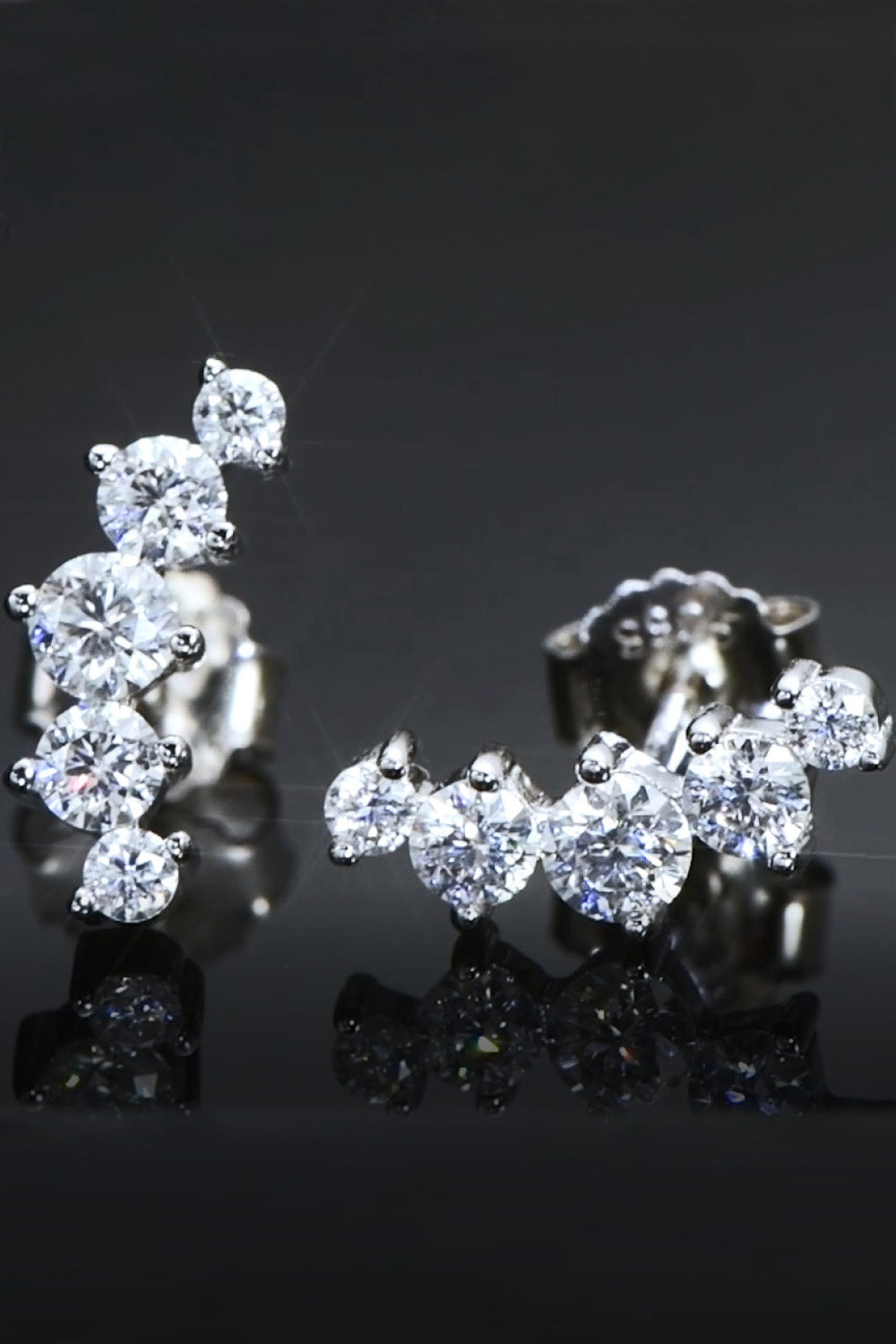 "All You Need" Moissanite Platinum-Plated Earrings
