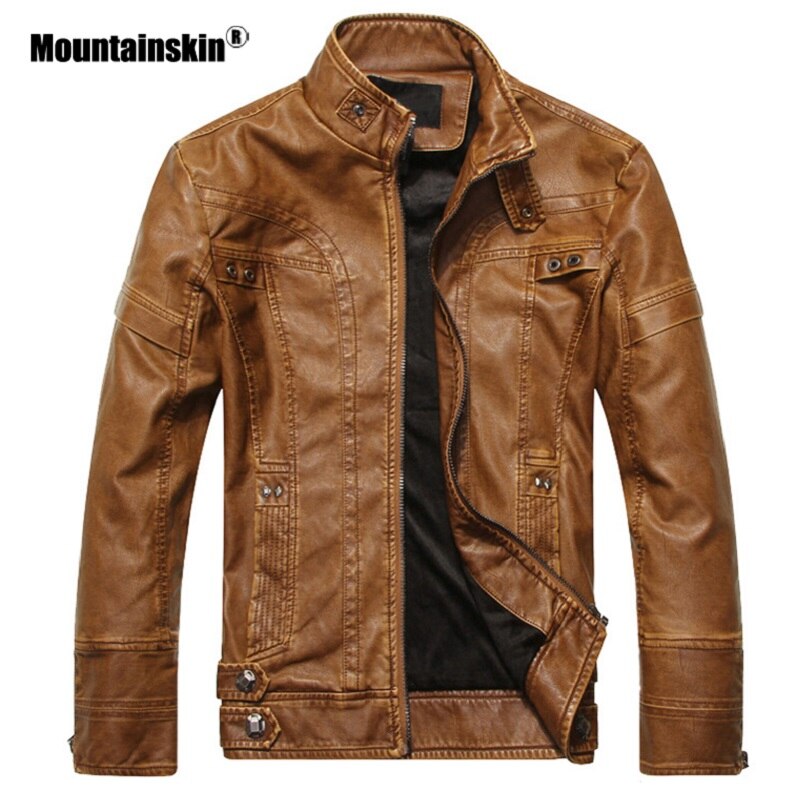 Mountainskin Men's Leather Jacket
