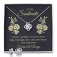 To My Soulmate Love Knot Earring & Necklace Set