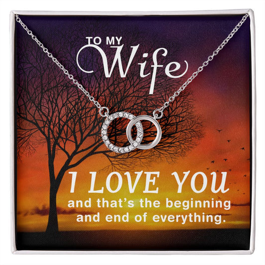 To My Wife Perfect Pair Necklace