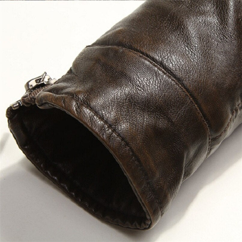 Mountainskin Men's Leather Jacket