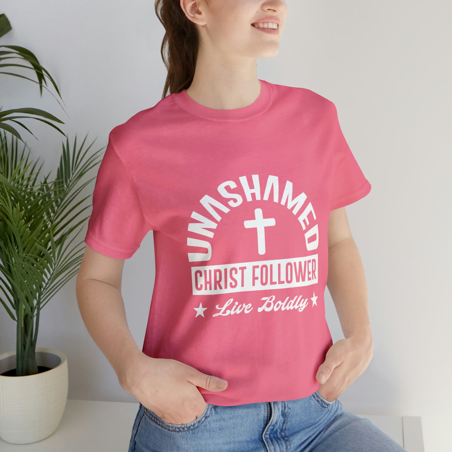 UNASHAMED FOLLOWER Unisex Jersey Short Sleeve Tee