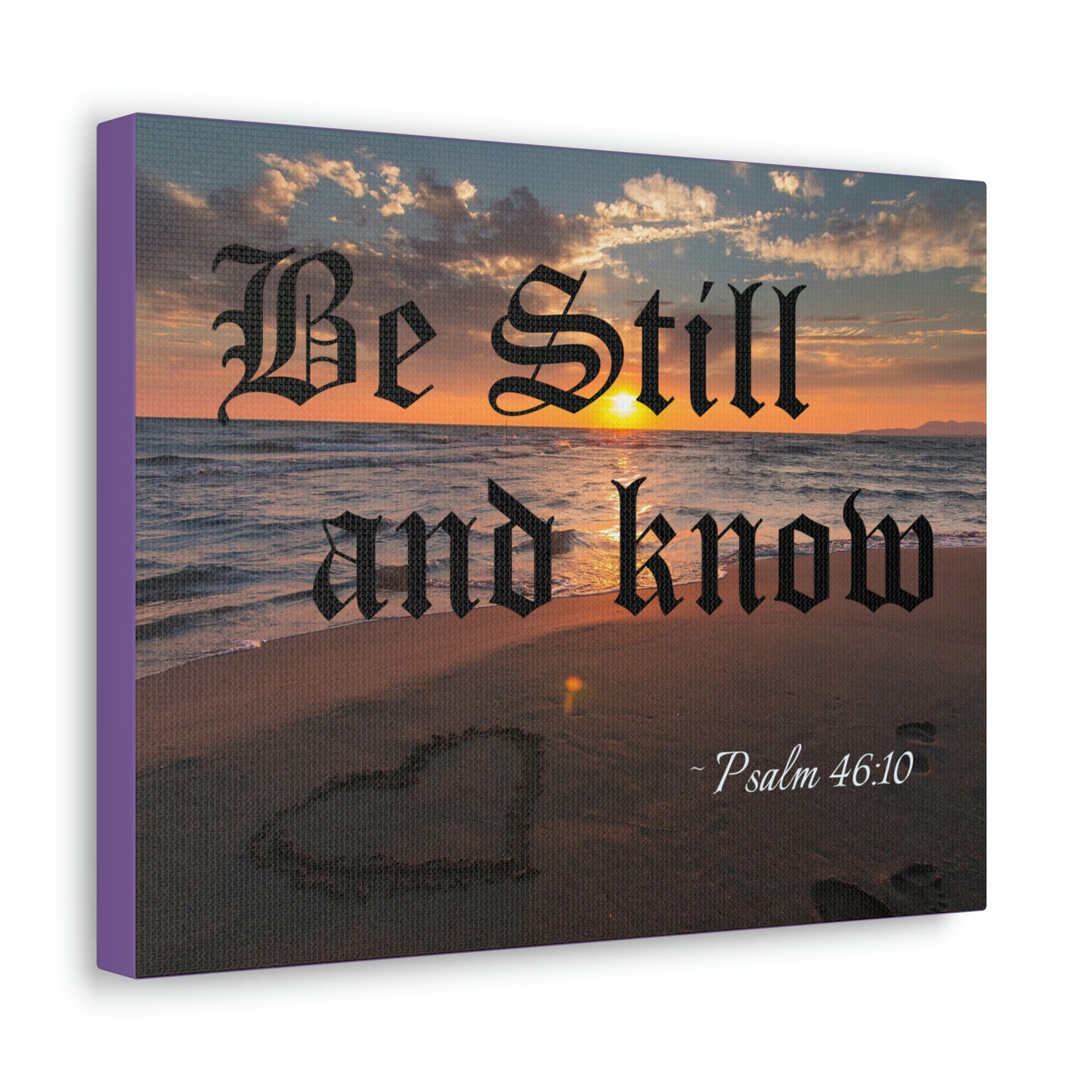 Psalm 46:10 Premium Canvas Gallery Wrap Wall Portrait