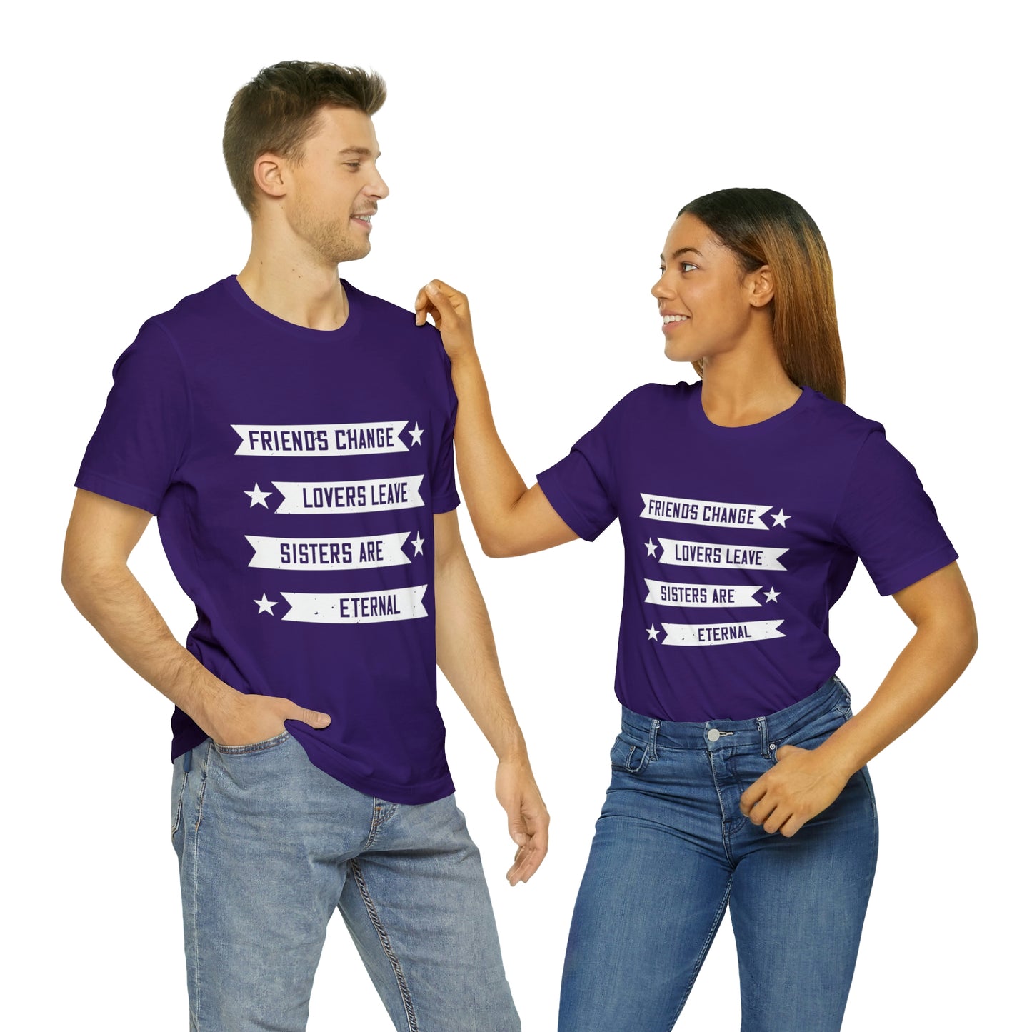 SISTERS ARE ETERNAL Unisex Jersey Short Sleeve Tee