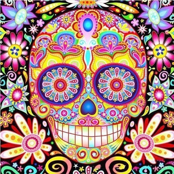 "The Jennifer Collection" Skull Candy DIY Beaded Painting