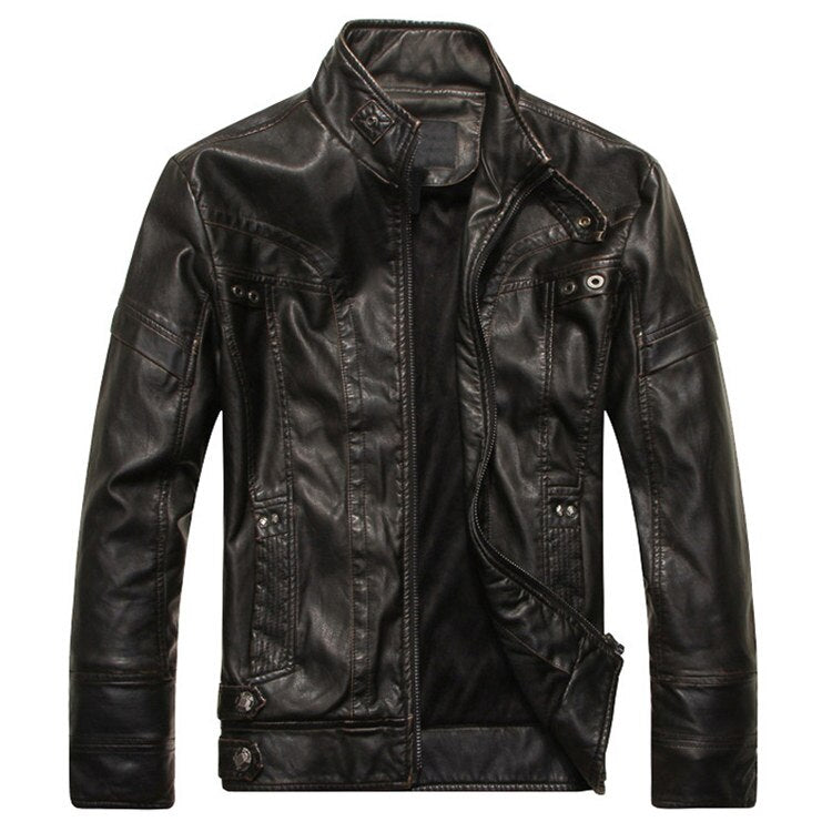 Mountainskin Men's Leather Jacket