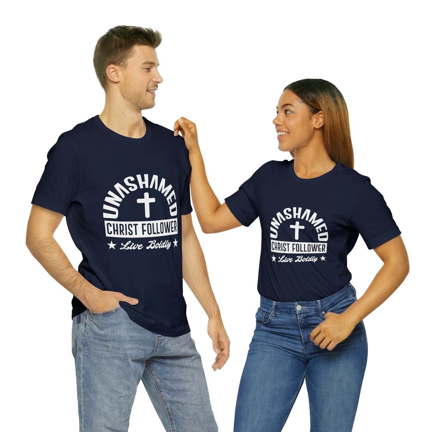 UNASHAMED FOLLOWER Unisex Jersey Short Sleeve Tee