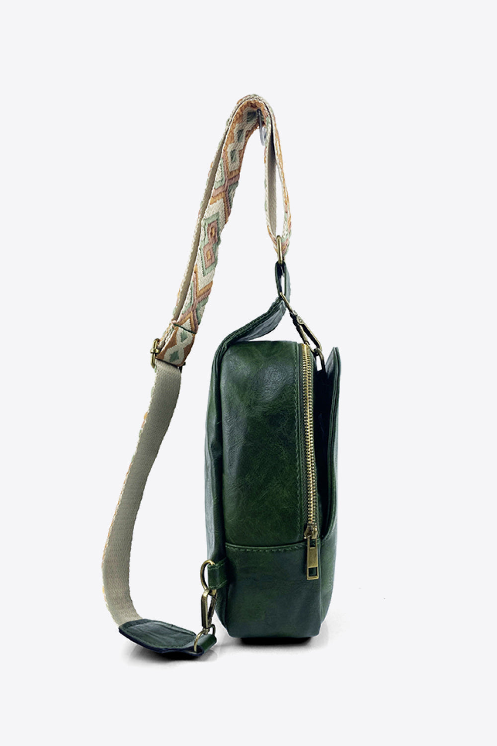 PU Leather Sling Bag Adjustable Strap