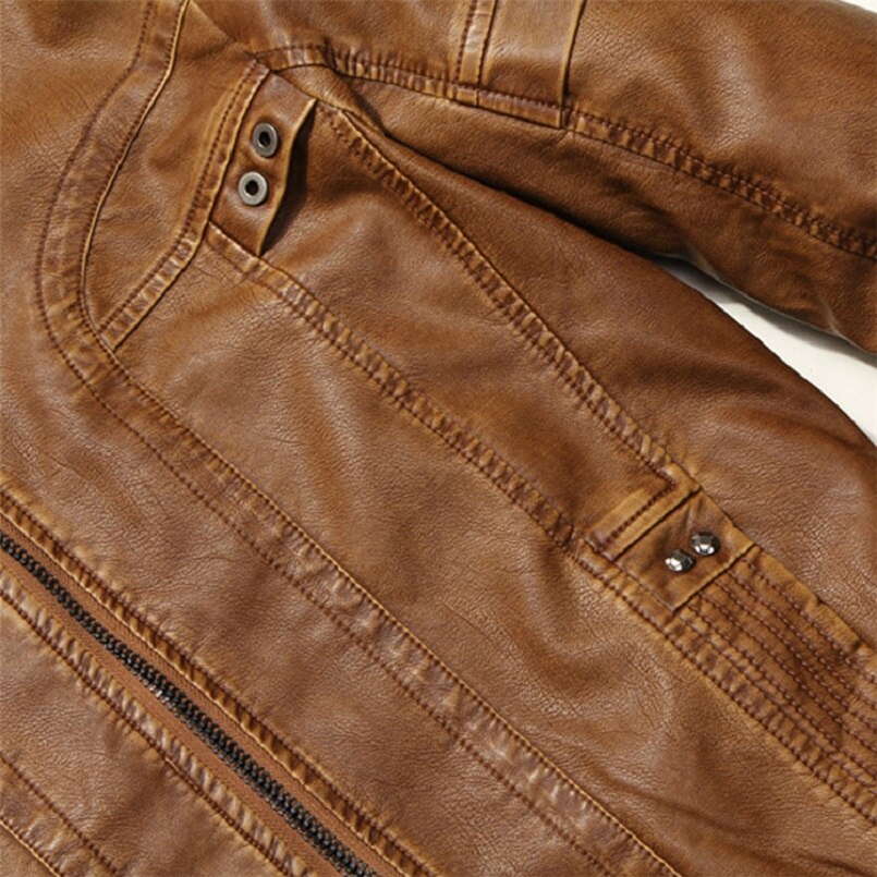 Mountainskin Men's Leather Jacket