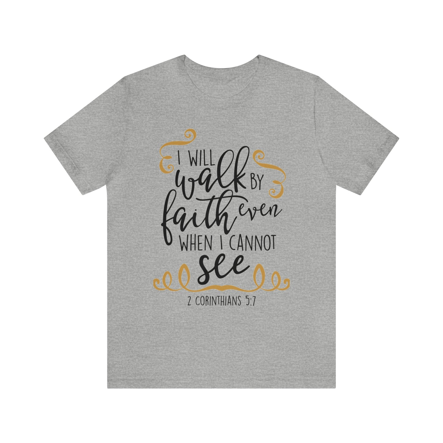 WALK BY FAITH Unisex Jersey Short Sleeve Tee