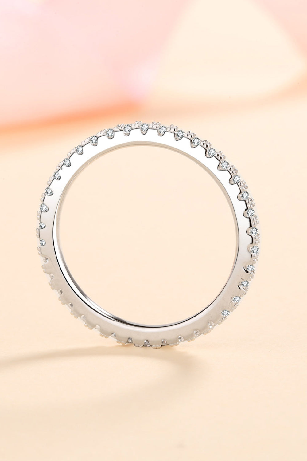 "Curious Time" 925 Sterling Silver Moissanite Ring