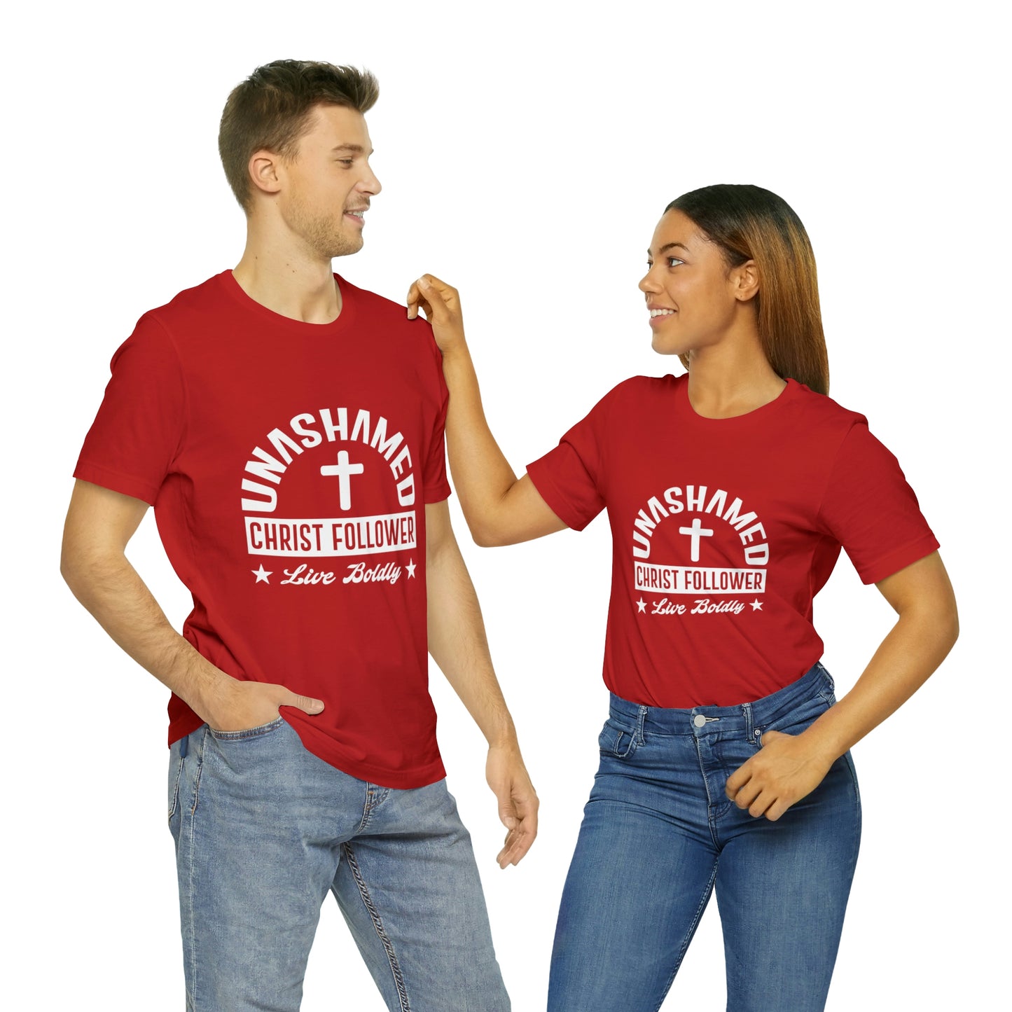 UNASHAMED FOLLOWER Unisex Jersey Short Sleeve Tee