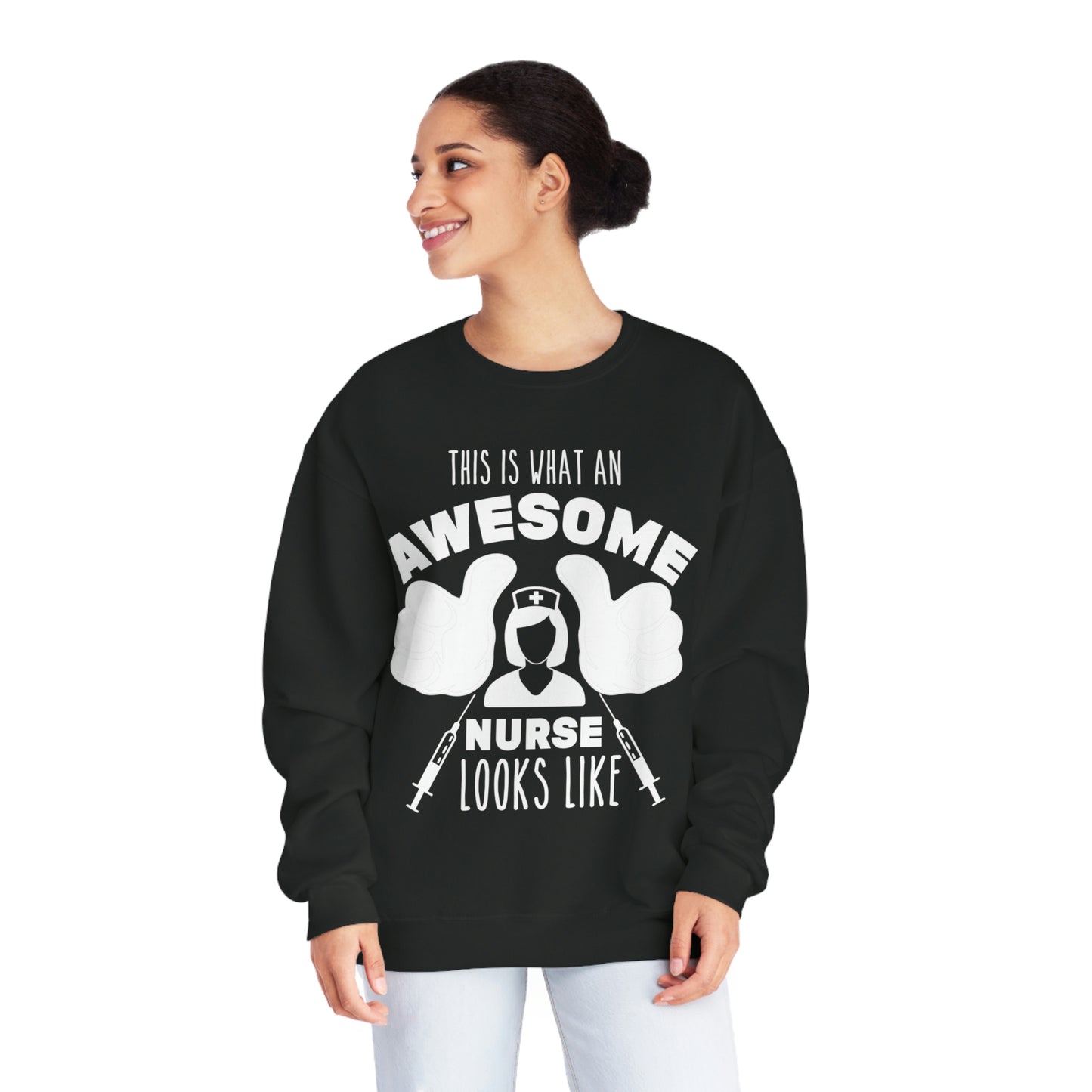 AWESOME NURSE Unisex NuBlend® Crewneck Sweatshirt