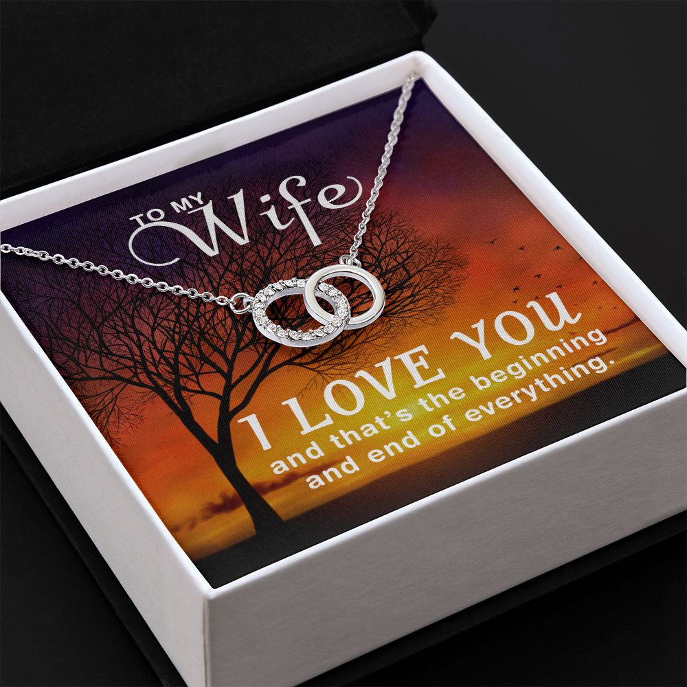 To My Wife Perfect Pair Necklace