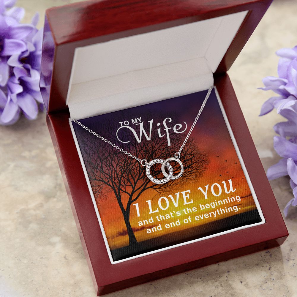 To My Wife Perfect Pair Necklace