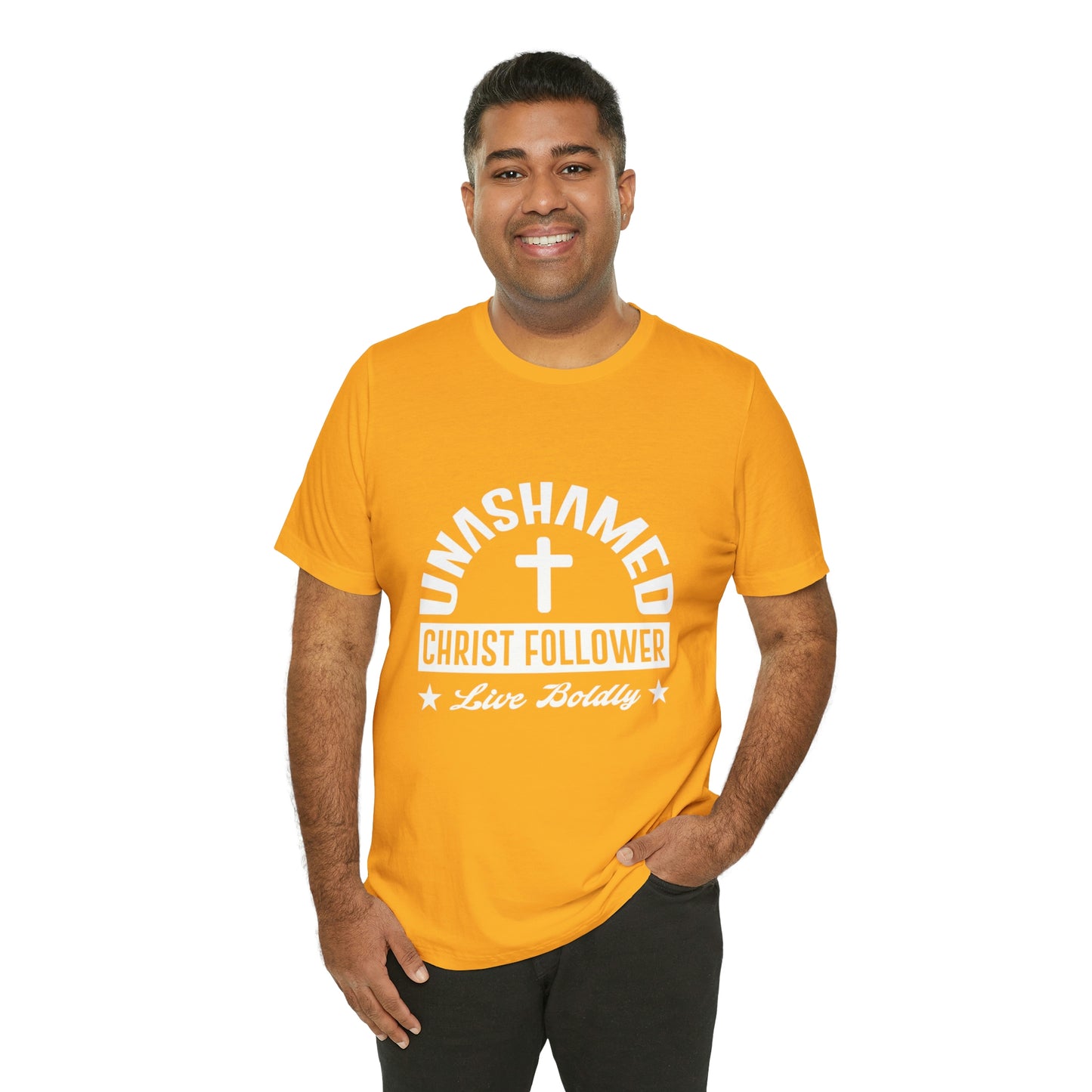 UNASHAMED FOLLOWER Unisex Jersey Short Sleeve Tee