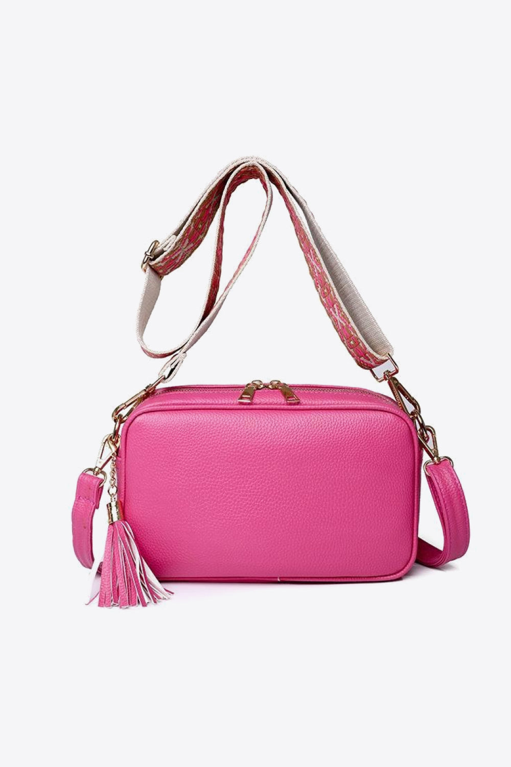 Boutique PU Leather Tassel Crossbody Bag