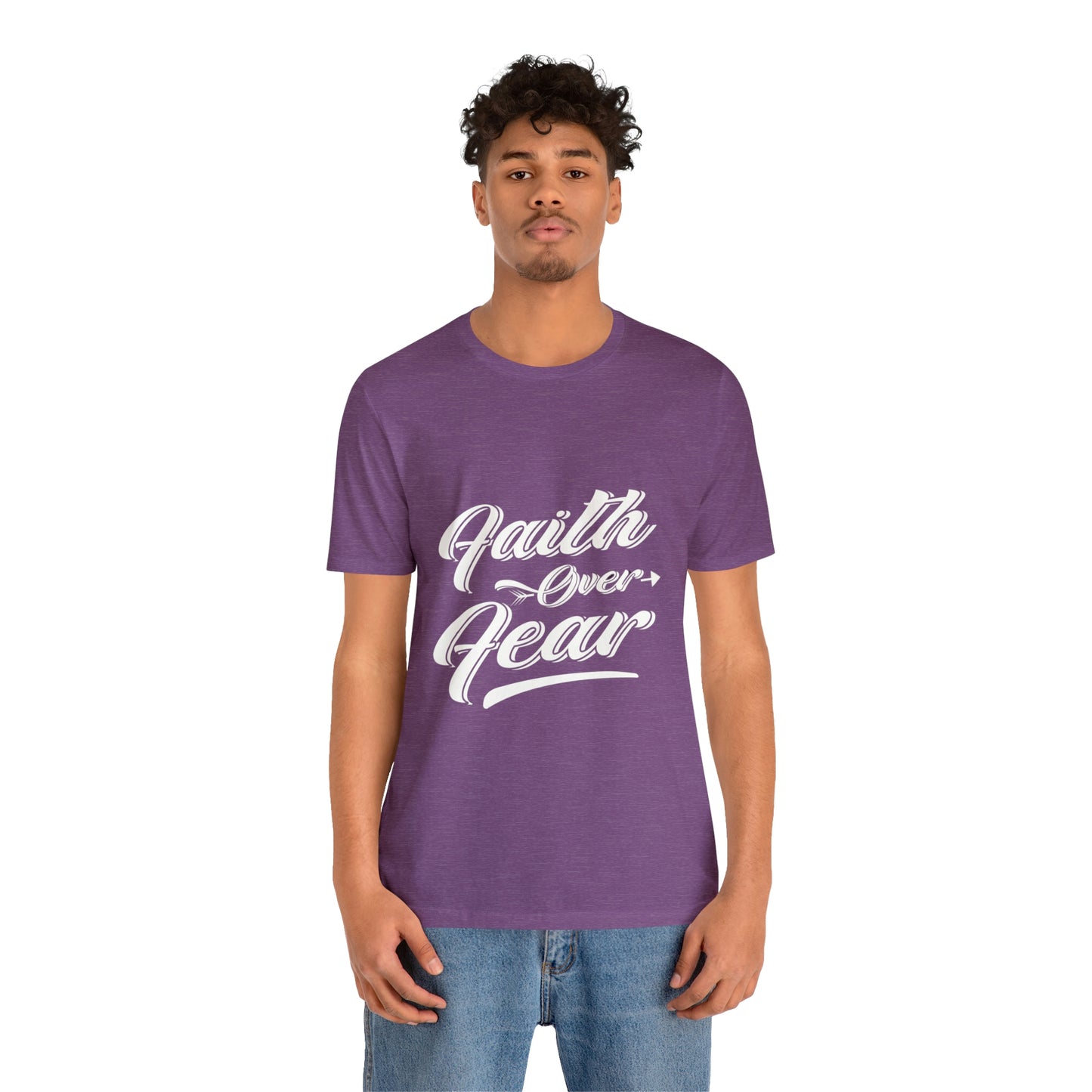 FAITH OVER FEAR Unisex Jersey Short Sleeve Tee