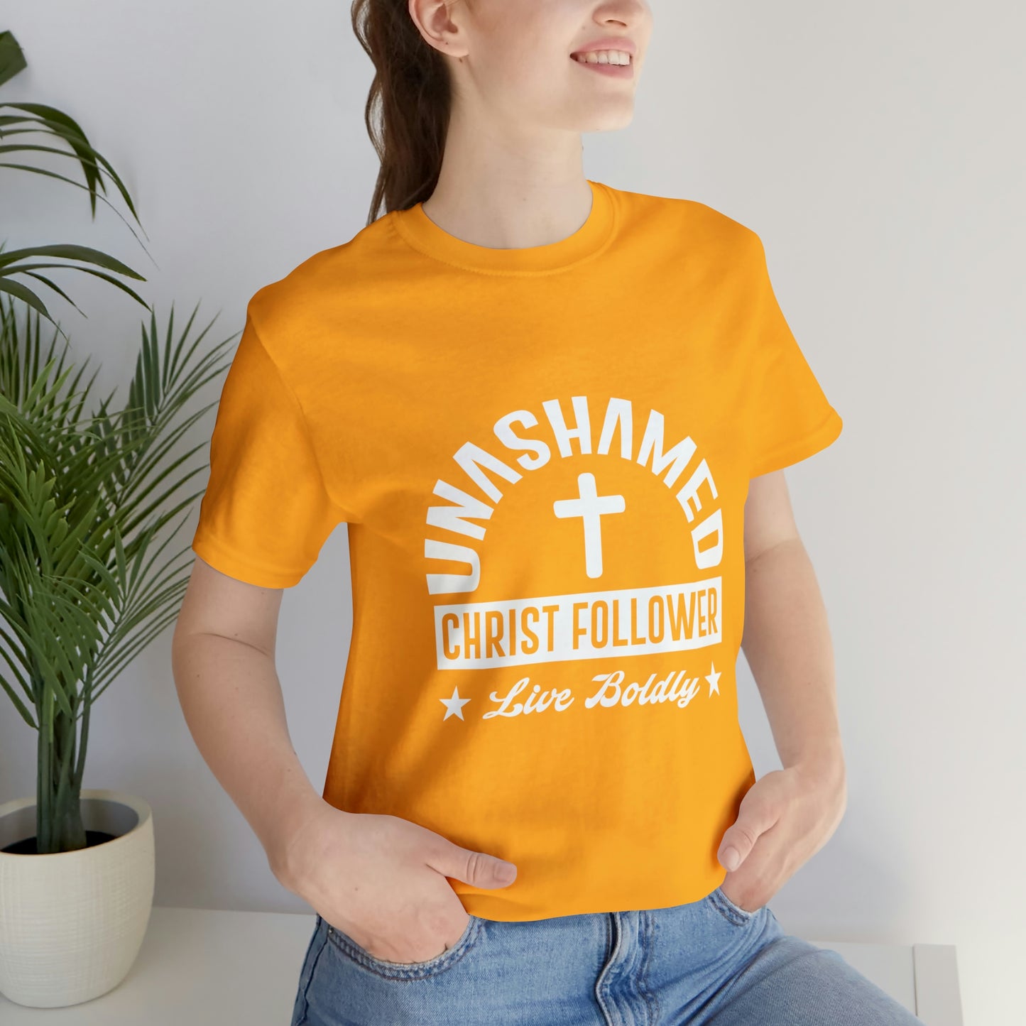 UNASHAMED FOLLOWER Unisex Jersey Short Sleeve Tee