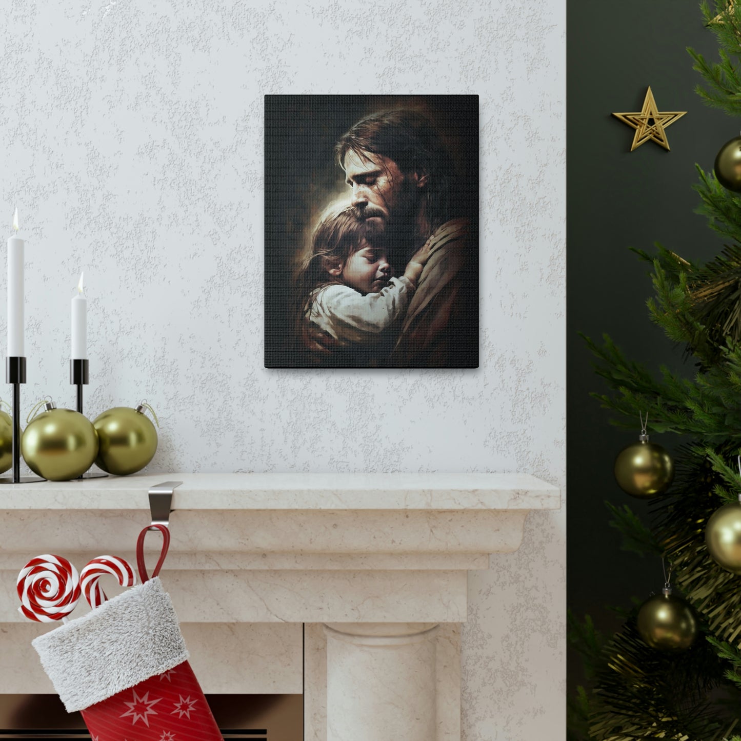 JESUS AND CHILD Canvas Gallery Wraps