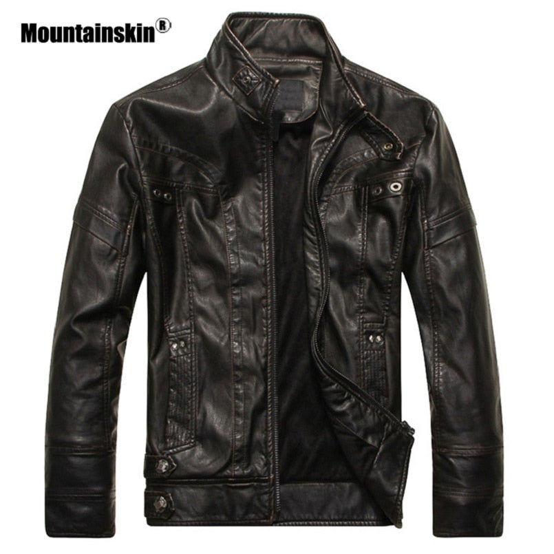 Mountainskin Men's Leather Jacket