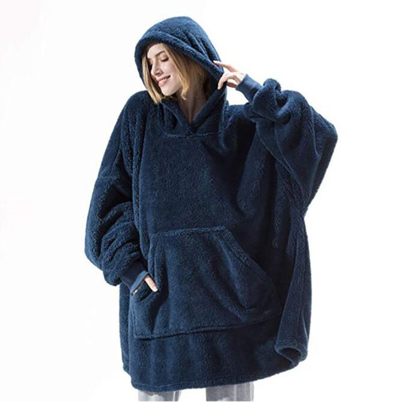 Blanket with Sleeves Oversized Hoodie and Matching Socks