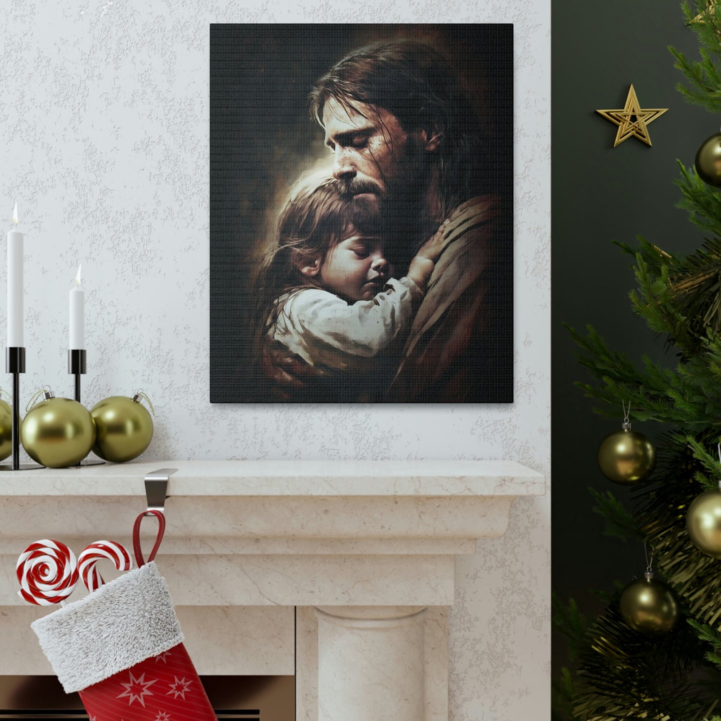 JESUS AND CHILD Canvas Gallery Wraps