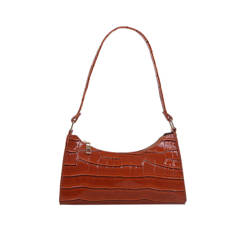 Crocodile Pattern PU Leather Hand Bag